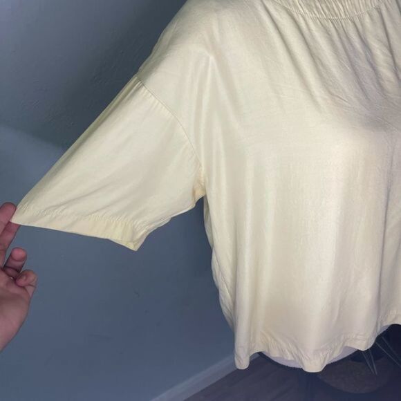 Yellow 80s vintage Craig Clothing Co. top with pocket - Large - Picture 5 of 9